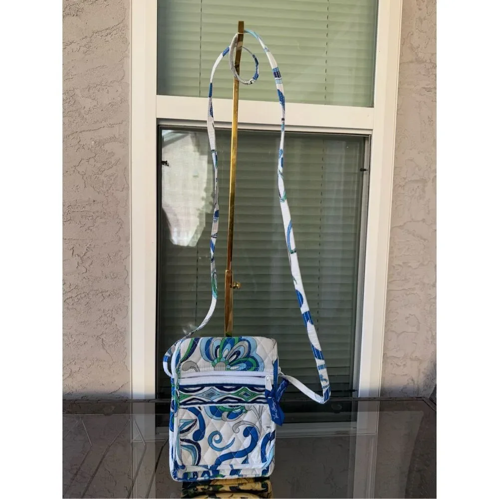 Vera Bradley Hipster Crossbody Retired Mediterranean Paisley Pattern Quilted